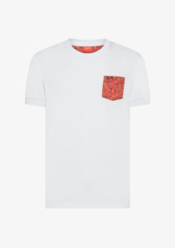 Sun68 - Maglia Uomo Bianca e Rossa
