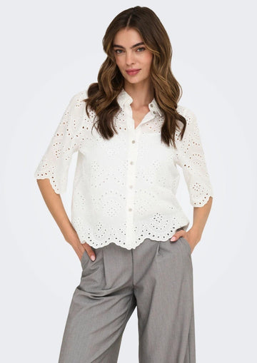 Only - Camicia Donna Valais Bianco