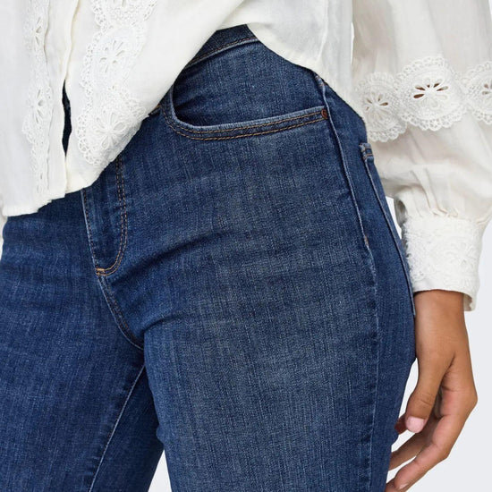 Jeans Donna Only Onlann Blu Denim Scuro<BR/> 15337824 Dark Blue Denim ONLY 