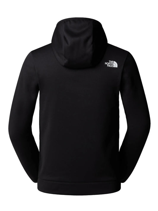 The North Face Felpa in Pile con Cappuccio e Cerniera Integrale Uomo Mountain Athletics Nero