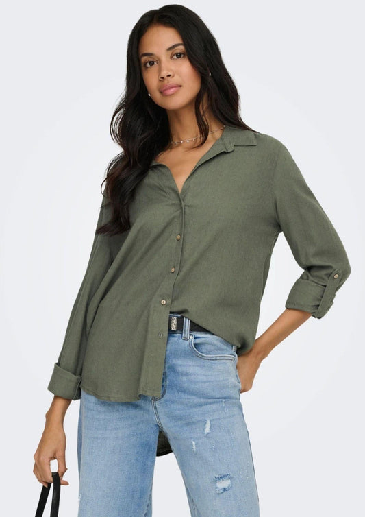 Only - Women's Goa Olive Green Shirt