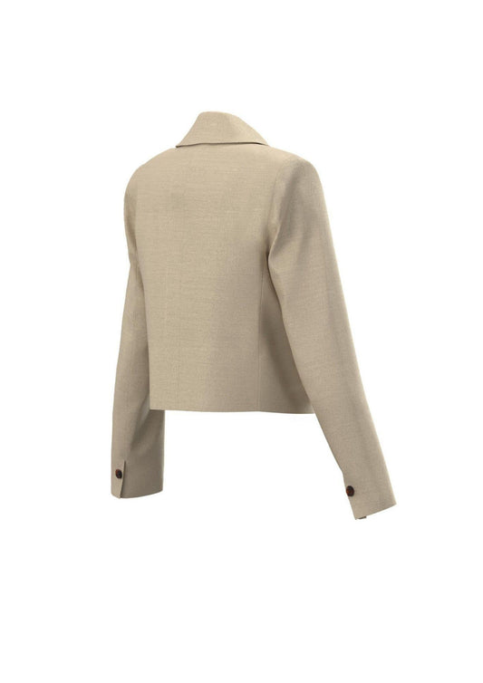 Emme Marella Giacca Salvia Beige