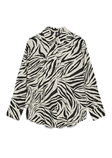 Vero Moda - Camicia Donna Josie Grigio Pomice Stampa Bea