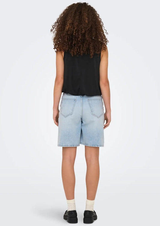 Bermuda Donna Denim Blu Chiaro