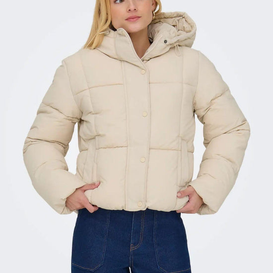Jacqueline De Yong Giacca Invernale Donna Wonder Crema 15353998 Moonbeam JACQUELINE DE YONG 