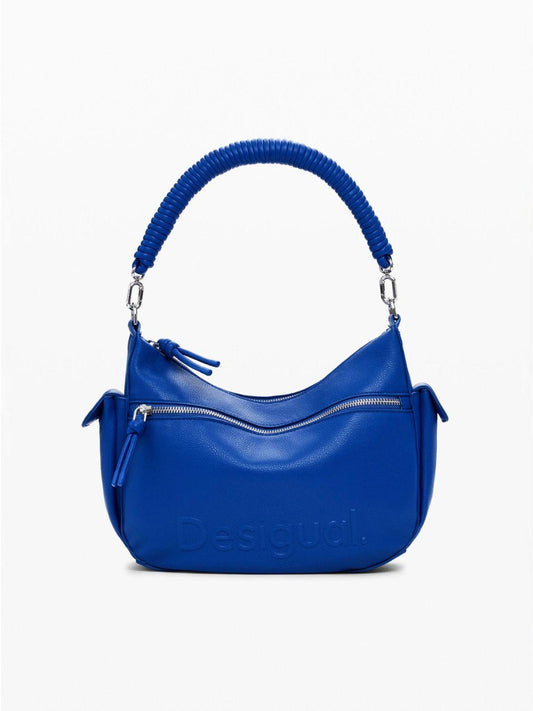 Desigual Borsa media logo Donna Blu
