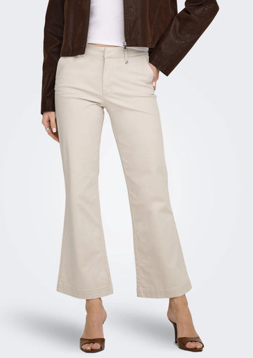 Only Pantalone Donna Stella Grigio Pomice