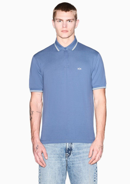 Armani Exchange - Polo Uomo Blu Cina