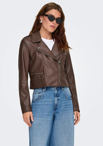 Only - Giubbino Donna Carmen Marrone Cioccolata
