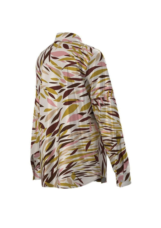 Camicia Donna Biagio Fondo Burro Astratto