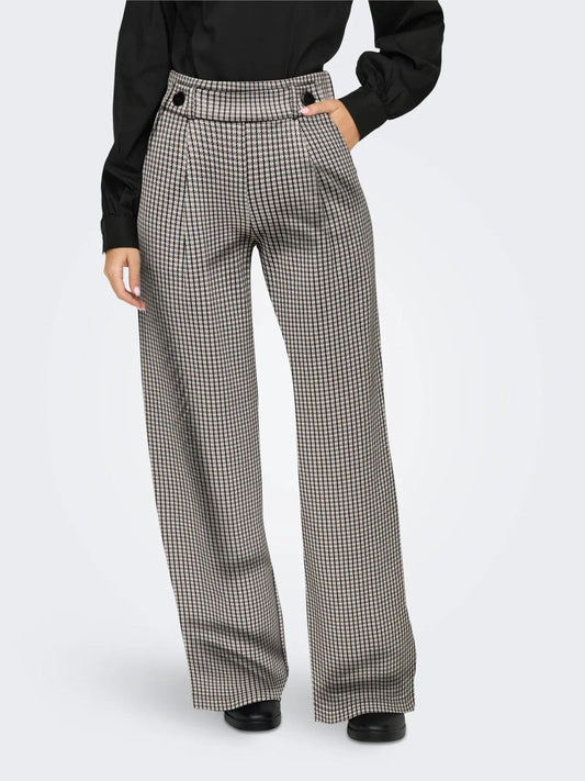 Jacqueline De Yong JDYGEGGO Wide Leg Fit Pantaloni Donna Tapioca 15242797 Tapioca NEW JACQUELINE DE YONG 