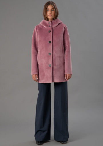 Rihunik Women's Pink Winter Jacket