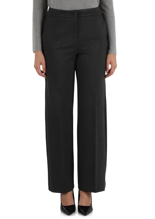 Emme Marella Women's Palace Anthracite Milano Stitch Jersey Trousers