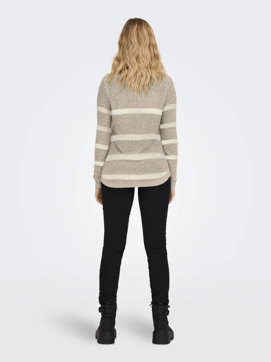 Only Women's Sweater Simply Taupe Onlgeena