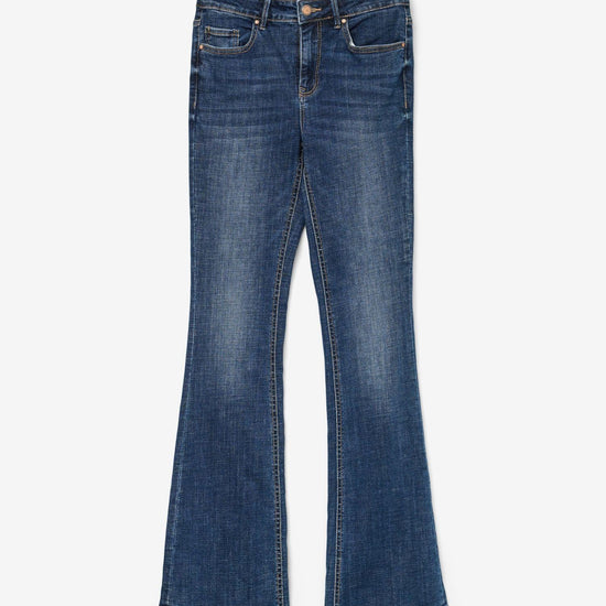 Vero Moda VMFLASH Vita media Flared Fit Jeans Donna Dark Blue Denim 10310511 Dark Blue Denim VERO MODA 