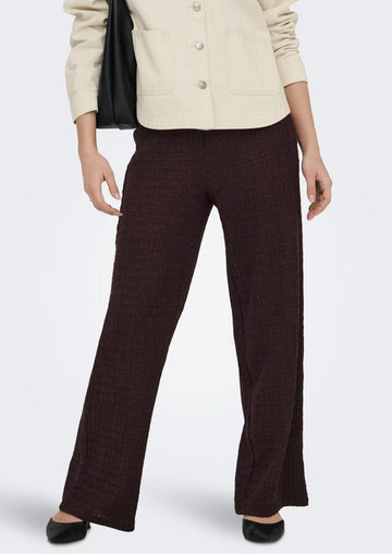 Only - Pantaloni Donna Deep Mahogany
