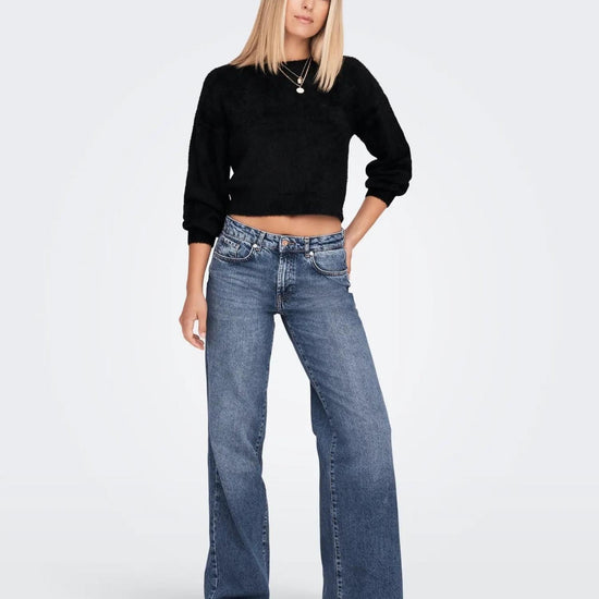 Only ONLPIUMO Pullover Donna Nero 15235973 Black ONLY 
