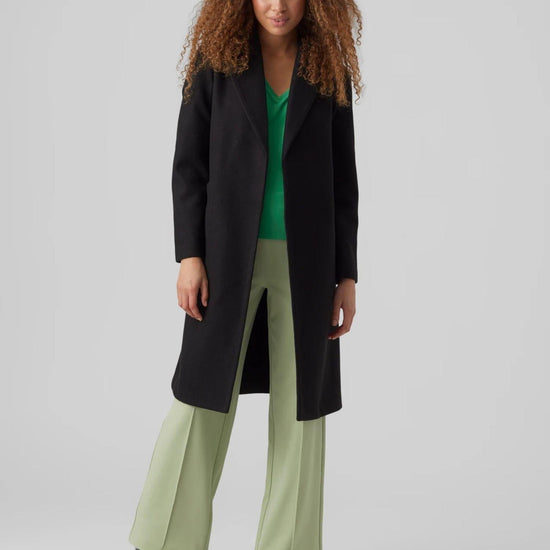 Vero Moda Cappotto Donna Fortuneaya Nero 10278330 Black SOLID VERO MODA 