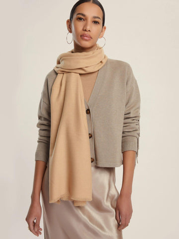Emme Marella Stola con filo di lurex Donna Ciurma Cammello