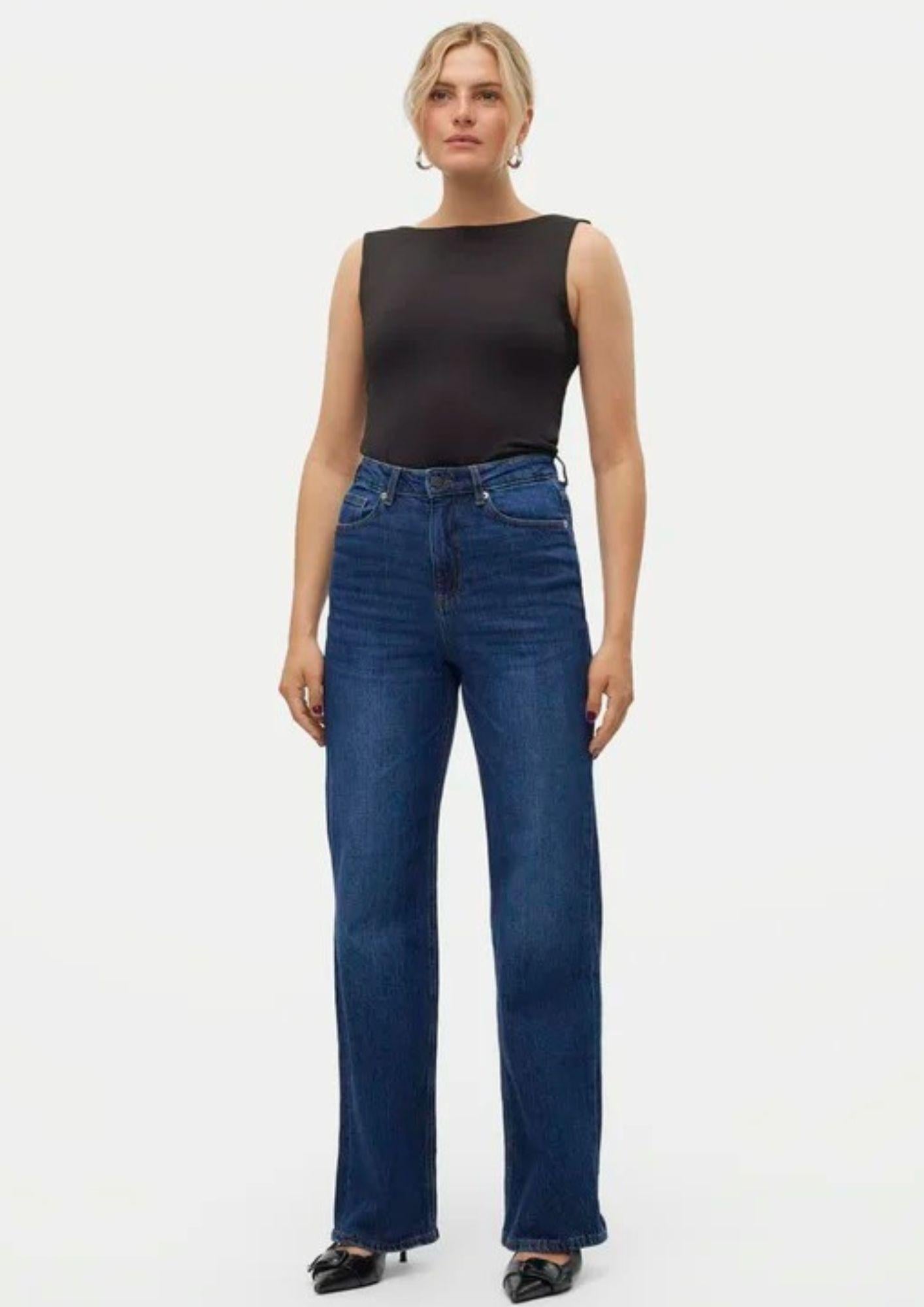 Vero Moda Jeans Donna Tessa Blu Scuro 10311180 Dark Blue Denim VERO MODA 