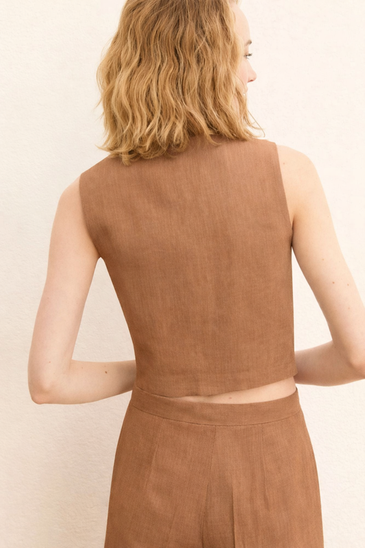 Emme Marella - Gilet Donna veranda Tortora