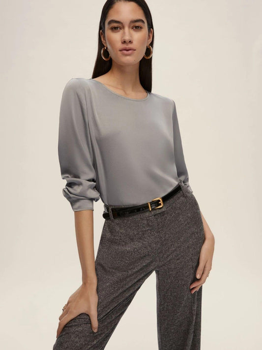Emme Marella Blusa Donna Albero Grigio Chiaro