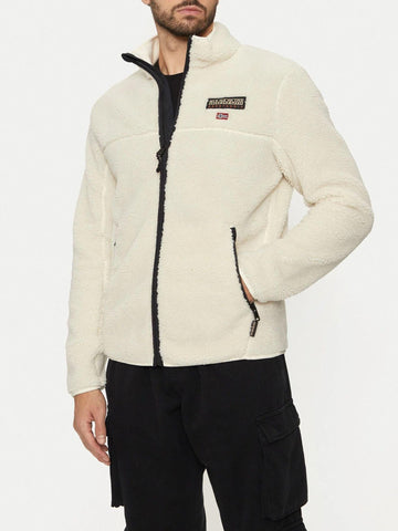 Napapijri Felpa Uomo di pile con zip Tynik Beige