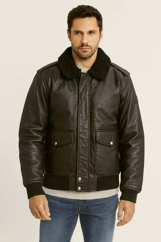 MClassics Men's Black Jacket