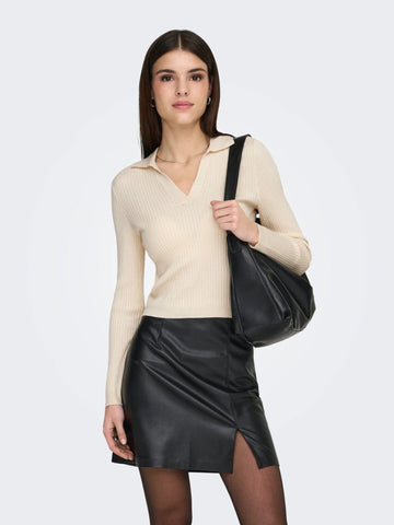 Only - Maglia Polo Donna Birch kaya