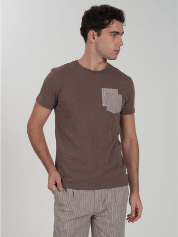 T-shirt Yes Zee Uomo Moro