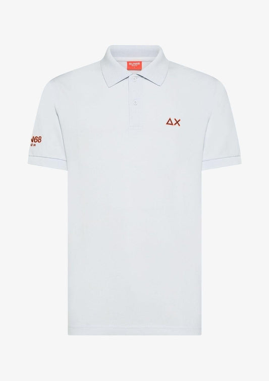 Sun68 - Men's White Polo Shirt