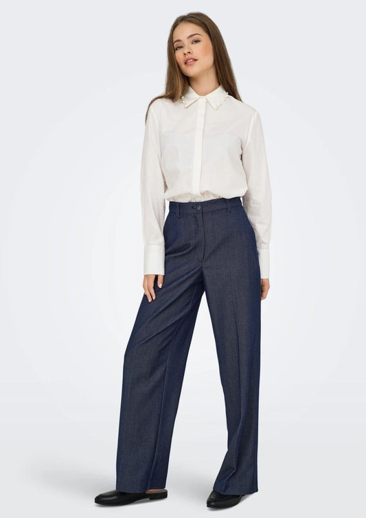 Jacqueline De Yong Pantalone Donna Anthony Blu Denim