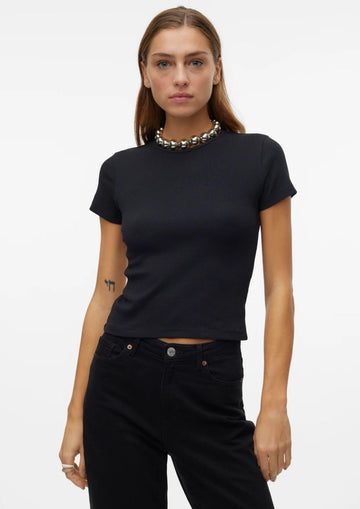 Vero Moda - T-Shirt Donna Chloe Nera