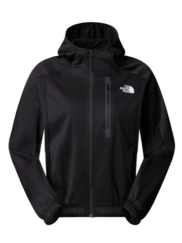 The North Face Pile Mountain Athletics con cappuccio e cerniera integrale Donna Nero