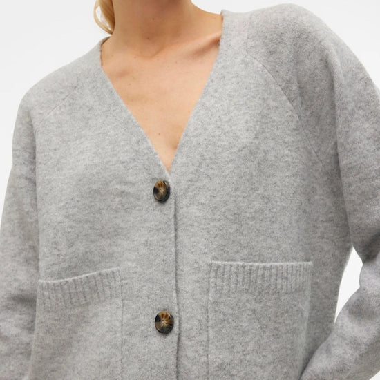 Vero Moda Cardigan Donna Boom Grigio 10320457 Light Grey Melange VERO MODA 