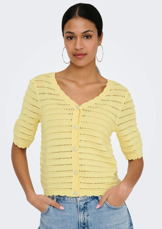 Jacqueline De Yong - Women's Tanja Cardigan Yellow