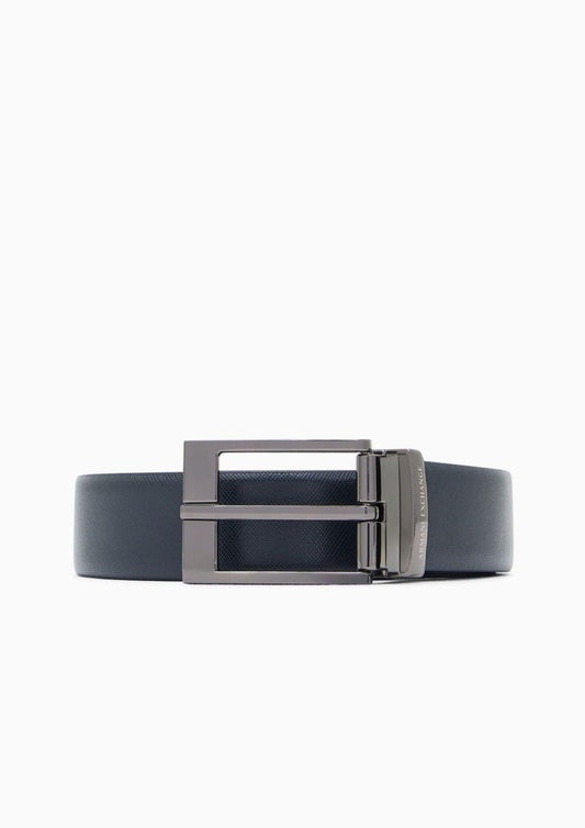 Armani Exchange - Men's Navy Grey Belt