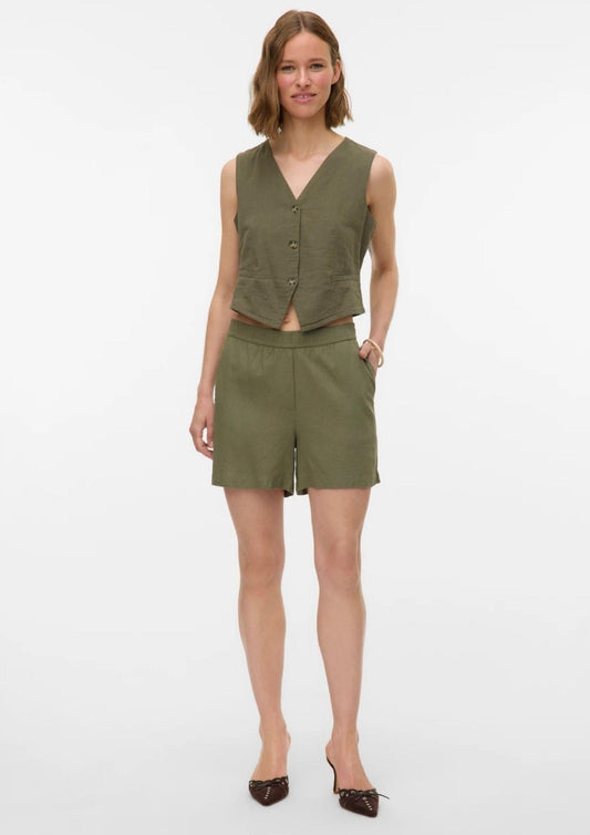 Vero Moda - Women's Caia Green Waistcoat
