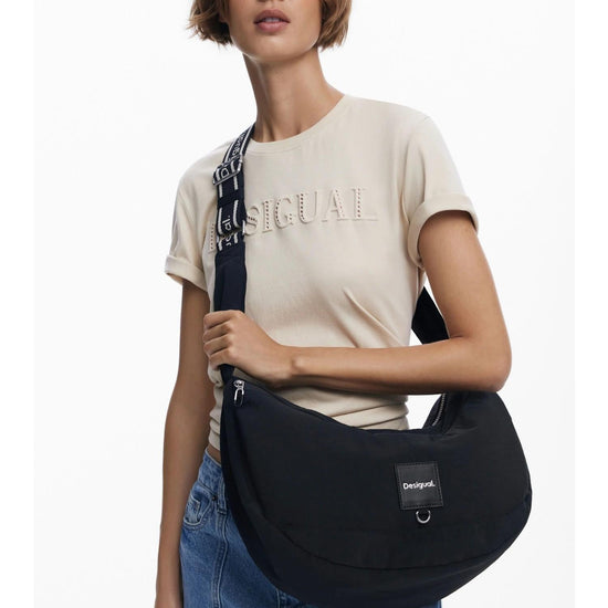 Desigual Borsa da viaggio media in nylon Donna Nero 25WAXY15 2000 DESIGUAL 