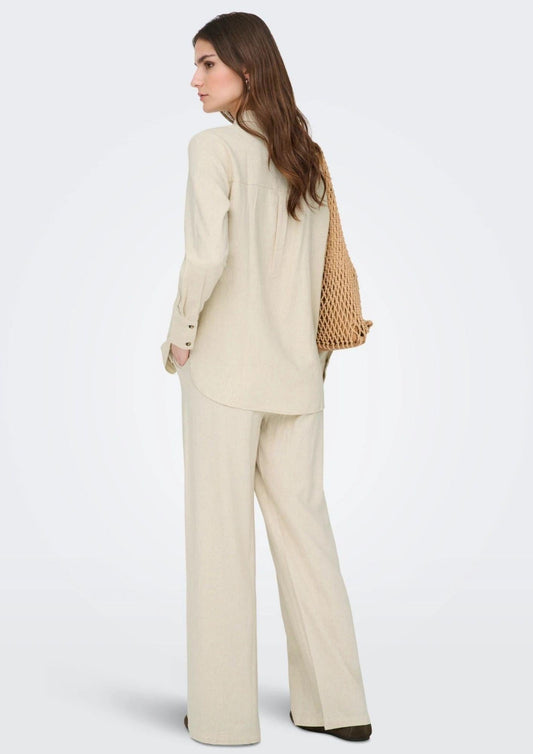 Jacqueline De Yong - Women's Say Oat Grey Shirt