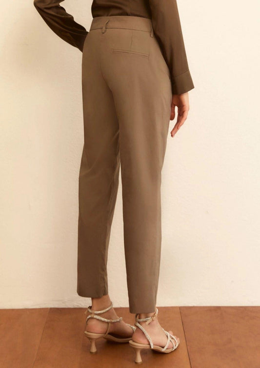 Emme Marella - Women's Svelto Taupe Trousers