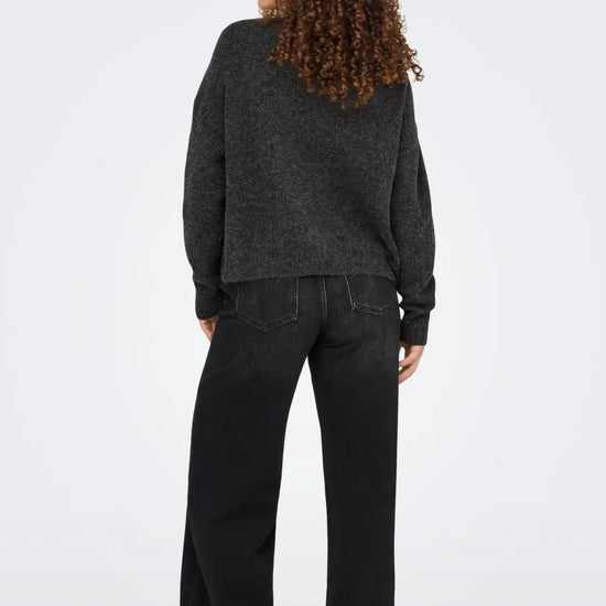 Pullover Donna Only Renata Grigio scuro 15353062 Dark Grey Melange Silver Bling ONLY 