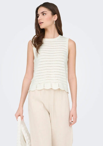Jacqueline De Yong Top Donna Tanja Bianco