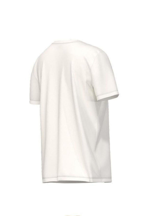 Emme Marella - Women's White Neck T-shirt Espresso Print