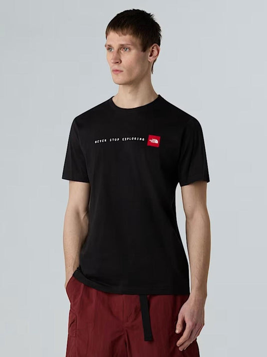 T-Shirt Never Stop Wearing Uomo Nero