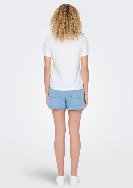 Jacqueline De Yong - T-Shirt Donna Pisa Bianca