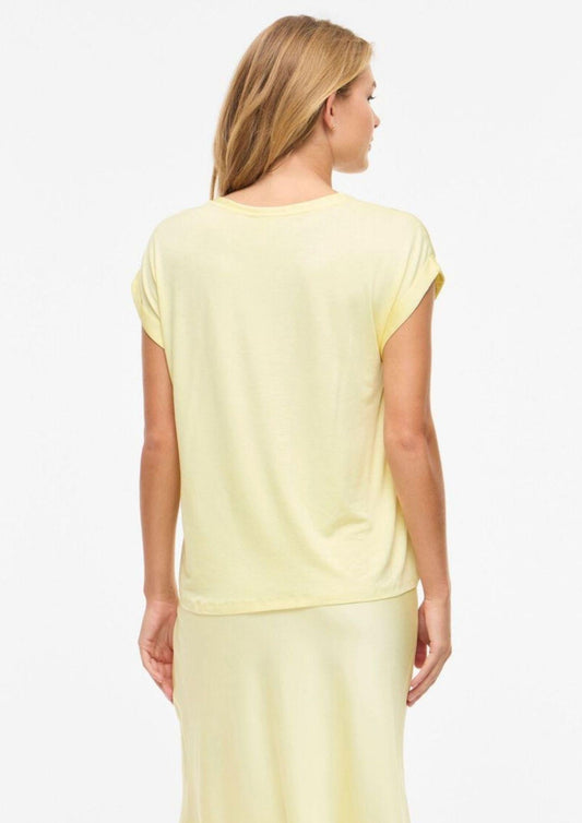 Vila Top Women's Viellette Pastel Yellow
