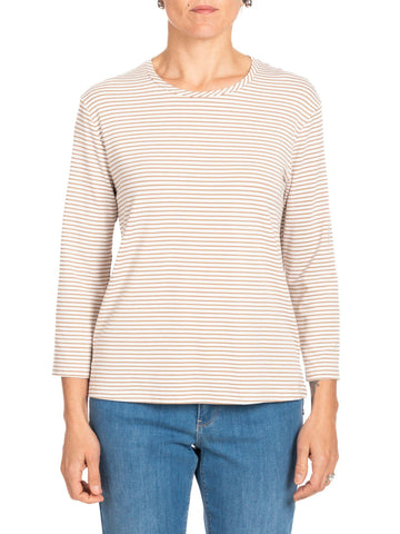 Diana Gallesi - Women's White and Beige Jumper