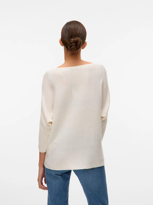 Vero Moda Women's White VMNora Jumper