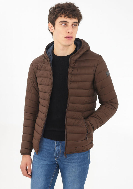 MClassics Men's 100 Gram Down Jacket in Dark Brown